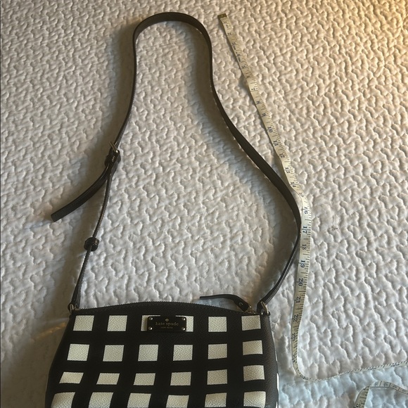 kate spade Black and White Checked Crossbody Bag - Picture 4 of 5